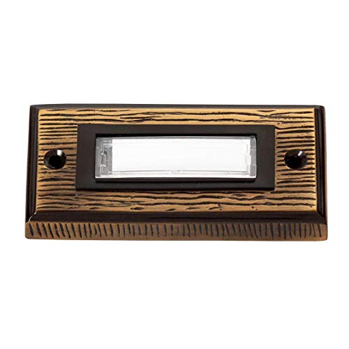 Heidemann 70301 Klingelplatte mit Namensschild 1fach Bronze 24 V/1 A von Heidemann