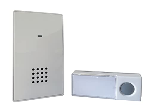 Heidemann Funkgong-Set HX Smart (inkl. Sender + Empfänger, Benachrichtigung per App möglich, 8 Melodien einstellbar, LED-Betriebsleuchte, Steckdosenanschluss) 70832 von Heidemann