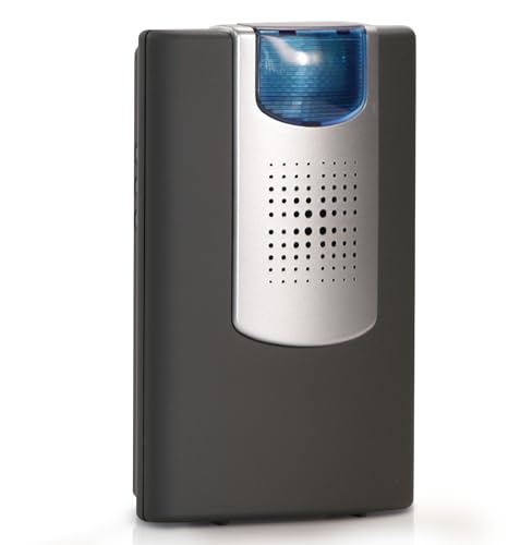 HEIDEMANN Funkempfänger Set HX Flashlight - Erweiterbare Klingel - mit optischem Blitzsignal- Funk Klingel Empfänger - HX Türklingel - schwarz von Heidemann