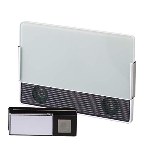 Heidemann Funkgong-Set HX Sound (Reichweite 200 m, 8 Melodien einstellbar, kompatibel mit HX-Geräten, stufenlose Lautstärkenregelung 70-97 dB) 70843 von Heidemann