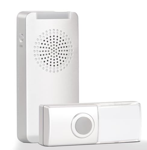 HEIDEMANN Funkklingel Set HX Walk - Erweiterbare Klingel mit Gürtelclip -Batteriebetriebene Funk Klingel - inkl. Sender & Empfänger - HX Türklingel von Heidemann