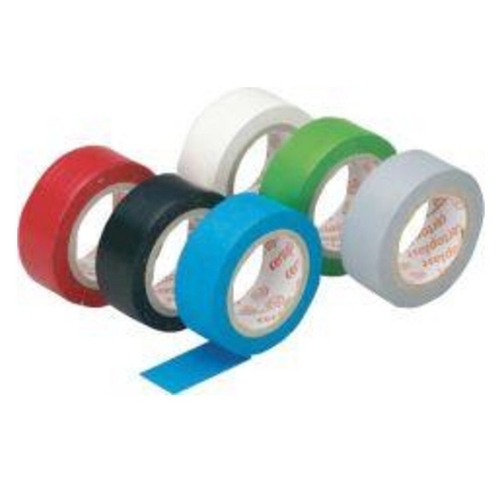 Heidemann Klebeband Isolierband weich PVC, 4,5 m, 6 Rollen farbig sort von Heidemann