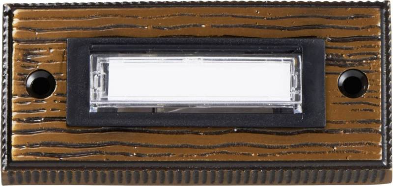 Heidemann Klingelplatte Alpin Messing- bronziert von Heidemann