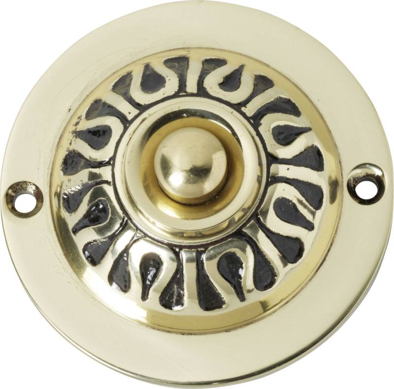 Heidemann Klingeltaster Virgo Messing- poliert von Heidemann