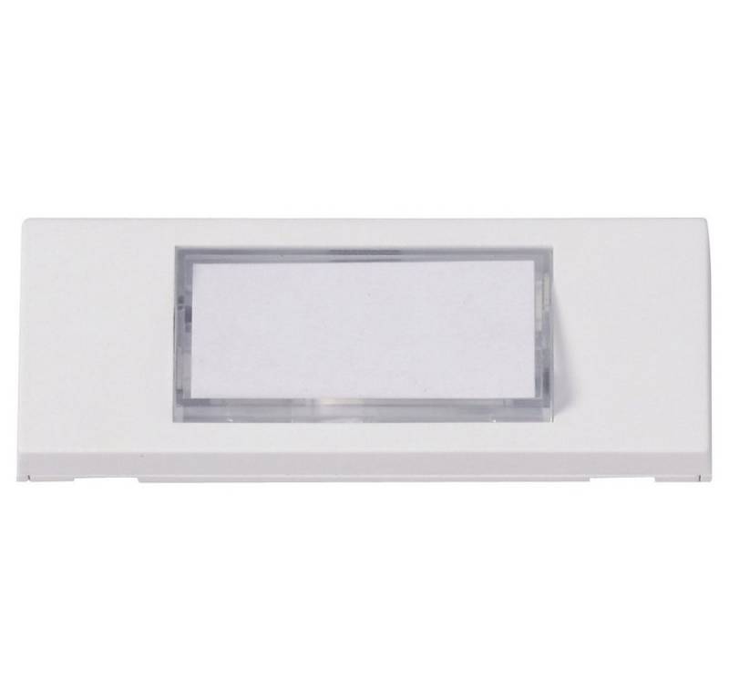 Heidemann Türklingelknopf Heidemann 70049 Klingelplatte mit Namensschild 1fach Weiß 24 V/1 A von Heidemann
