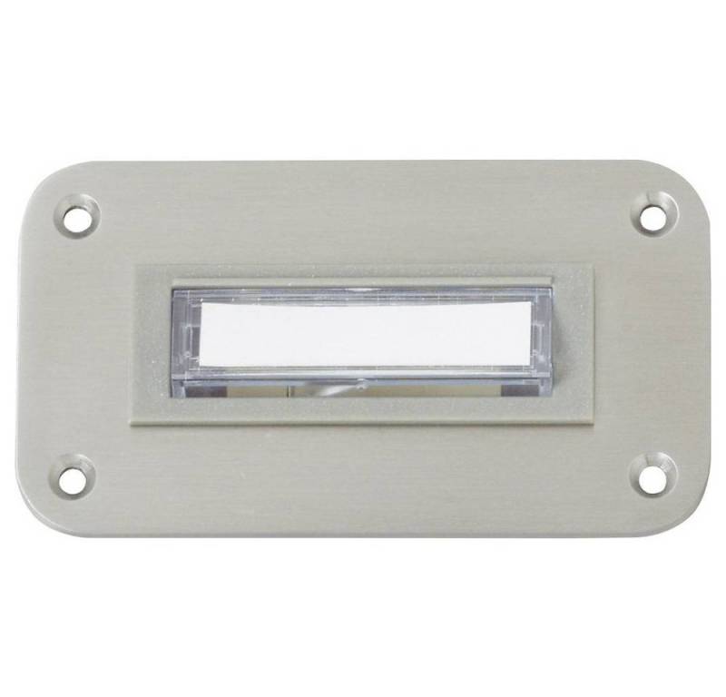 Heidemann Türklingelknopf Klingelplatte Potsdam 1-reihig 70142, mit Namensschild Heidemann Türklingelknopf Klingelplatte Potsdam 1-reihig 70142, mit Namensschild von Heidemann