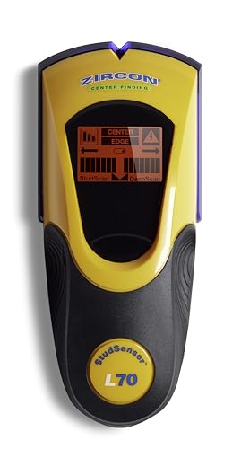 Zircon StudSensor™ L70 OneStep™ Tiefenscan-Balken-Ortungsgerät (lokalisiert schnell und einfach, mit LCD-Display und Batteriestandanzeige, Tiefenscanner) 68661 von Heidemann