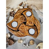Teelichthalter Trinkhorn Holz Handgemacht Wohndekoration Perfektes Geschenk Teelichthalter Trinkhorn Holz Handgemacht Wohndekoration Perfektes Geschenk von HeidenAxt