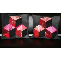 Op Art-Kissen -Duo , Modern Art Pillow Pair, Geometric Decor Set Contemporary Cushion Duo-Handmade Pillows Room New Home Gift Op Art-Kissen -Duo , Modern Art Pillow Pair, Geometric Decor Set Contemporary Cushion Duo-Handmade Pillows Room New Home Gift von HeidisArtDE