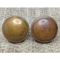 2 1/4 "Antike Gestanzte Messing Oder Bronze Türknauf Set Türbeschläge von HeidisRustyRelics