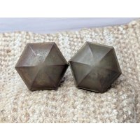 2 "Antikes Hexagon Türknauf Set Aus Gestanztem Stahl von HeidisRustyRelics