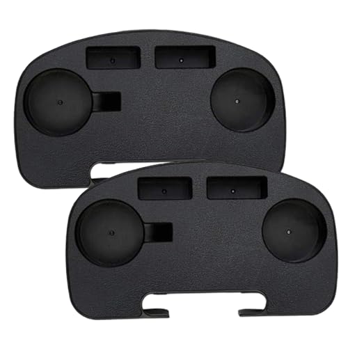 Heidouse 2PCS -Clip auf Cuphalter, Armstuhl Tablett mit mobilem Gerät und Snackschlitz, Plastik -Telefonhalter für Innen-, Außen- und Armlehner -Organisatoren von Heidouse