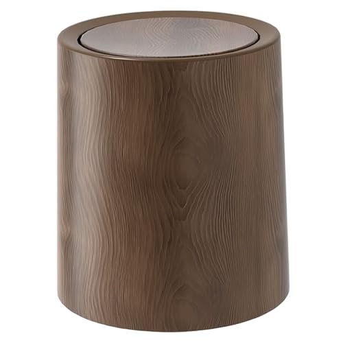 Heidouse Mülldose Walnussbraun Holz Getreide Badezimmer Mülleimer mit Schwung Top Deckel Abnehmbarer Innenbehälter, minimalistischer Mülleimer für Büro, Schlafzimmer, S Badezimmerbehälter Heidouse Mülldose Walnussbraun Holz Getreide Badezimmer Mülleimer mit Schwung Top Deckel Abnehmbarer Innenbehälter, minimalistischer Mülleimer für Büro, Schlafzimmer, S Badezimmerbehälter von Heidouse