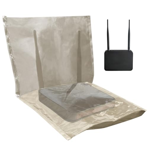 Routerabdeckung, 13 x 18 Zoll weiches, atmungsaktives WLAN -Box -Hider, Strahlungsschutz, WLAN -Wachmann EMF Faraday Cage für Zuhause, Büro, schwimmende Regale von Heidouse