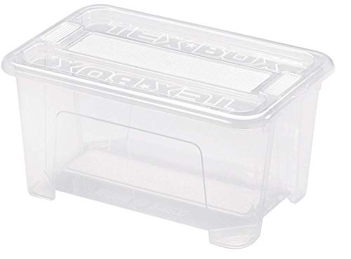 Heidrun 10 x Tex-Box mit Deckel + Klickverschluss - 4,5 Liter - 28 x 18,5 x 14 cm - transparent von Heidrun