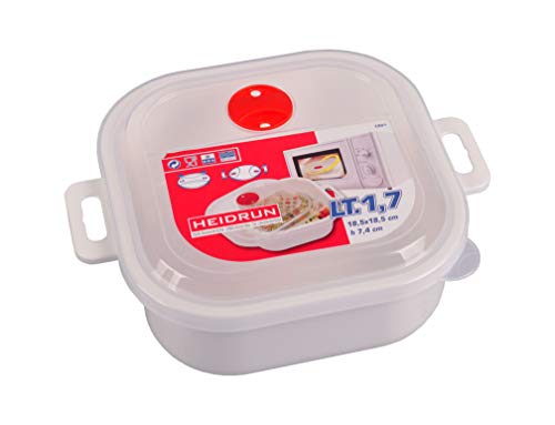Heidrun 1901 Behälter Mikrowelle, 1.7, weiß/transparent Heidrun 1901 Behälter Mikrowelle, 1.7, weiß/transparent von Heidrun