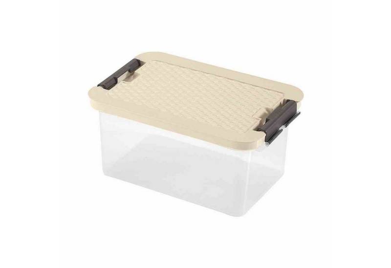 Heidrun Aufbewahrungsbox Systembox 8 l, 33 x 22 x 16 cm Deckel in Rattanoptik farbig sortiert von Heidrun