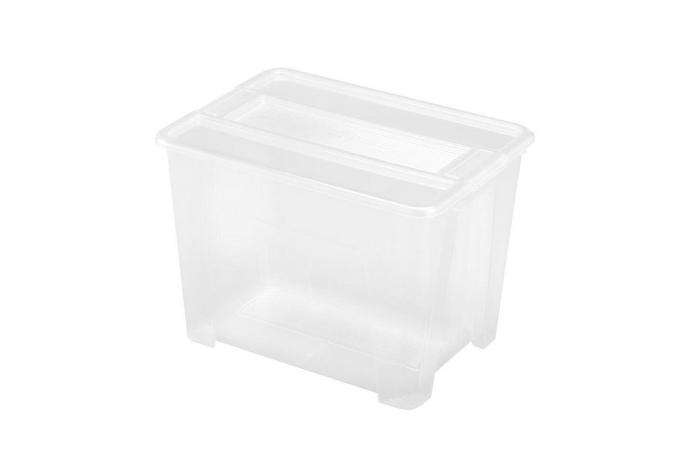 Heidrun Aufbewahrungsbox 8x TEX Box 21L 38x28x27cm Transparent Deckel Aufbewahrung Spielzeugkis von Heidrun