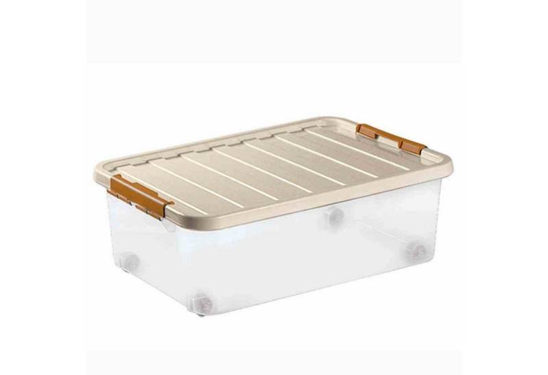 Heidrun Aufbewahrungsbox Rollerbox 25 l, 52 x 36 x 18 cm mit 4 Rollen von Heidrun