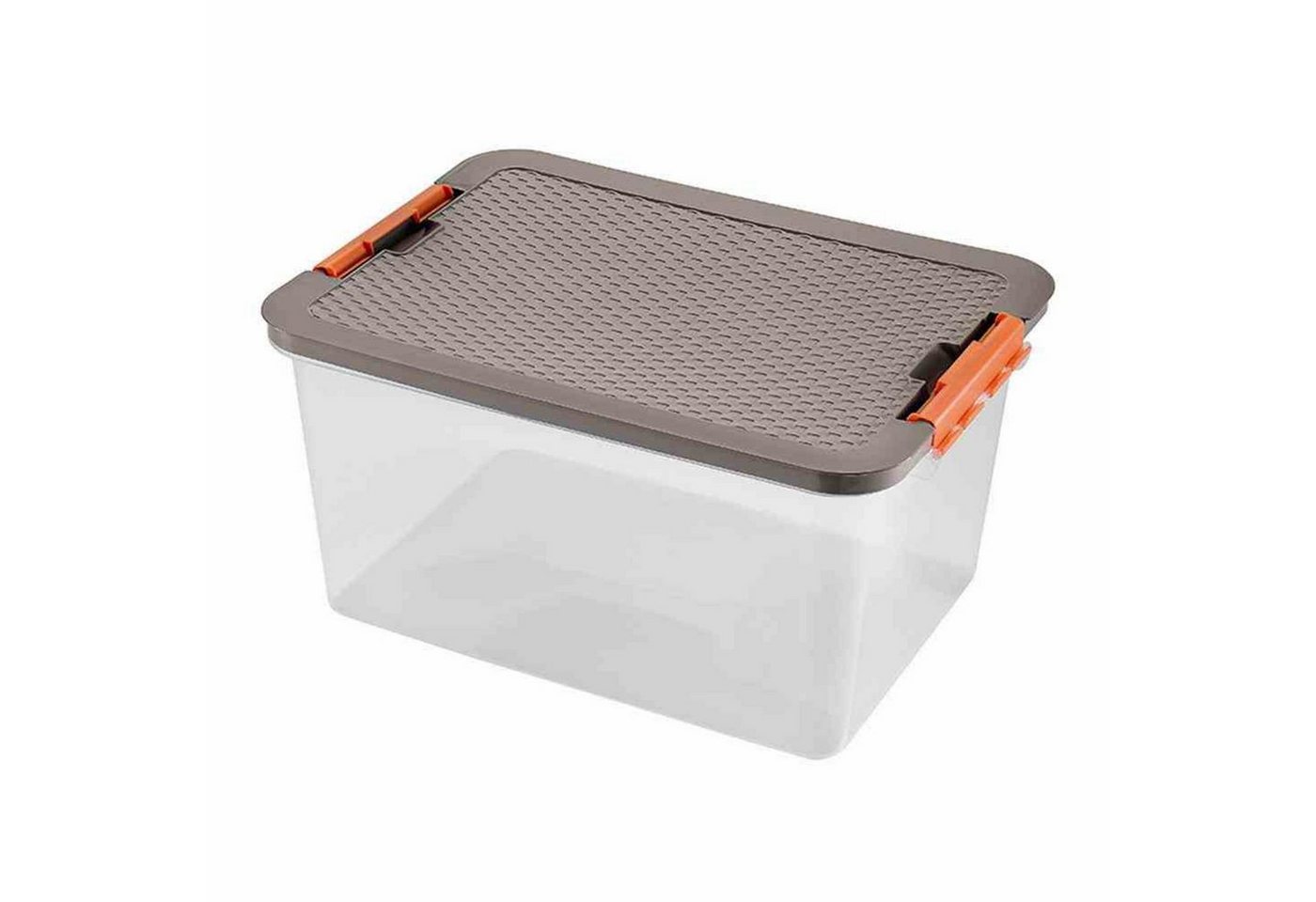 Heidrun Aufbewahrungsbox Systembox 38 l, 52 x 37 x 27 cm Deckel in Rattanoptik farbig sortiert von Heidrun