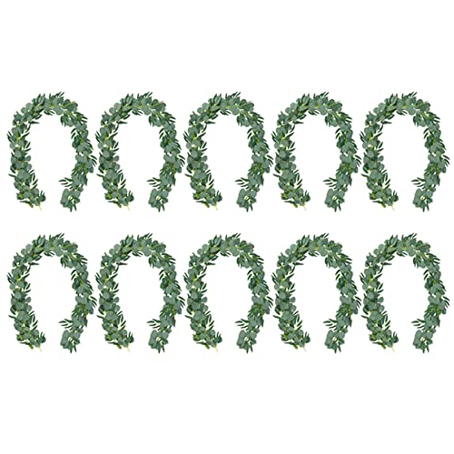 Heiikiuy 15Er Pack 6,5 Fuß KüNstlicher Eukalyptus mit Willow Garland Fake Vine Plant mit BläTtern Faux Silber Dollar Greenery von Heiikiuy