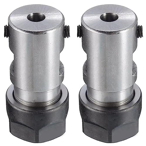 Heiikiuy 2X Halter Gerades Schaft Futter Werkzeug 35 mm CNC Metall Bearbeitung Verlängerung Fräsen C16-ER11-35L 5 mm Muttern von Heiikiuy