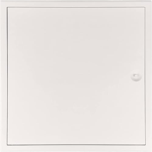Revisionsklappe Revisionstür Weiß Softline "The White Edition" 150 x 150 mm mit Vierkantverschluss für eine Montage in der Wand oder in der Decke von Heika