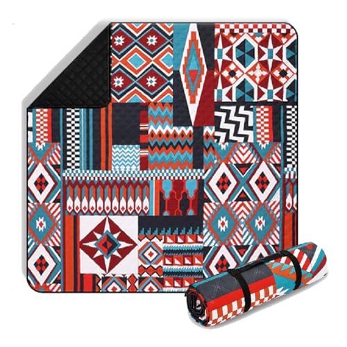 Heikoeco® Picknickdecke Wasserdicht 200X200, XXL Extra Groß Outdoor Gepolstert, Tragbar & Waschbar Picknickdecke Isoliert, Stranddecke, Strandmatte, Picnic Blanket für Camping, Park, Strand von Heikoeco