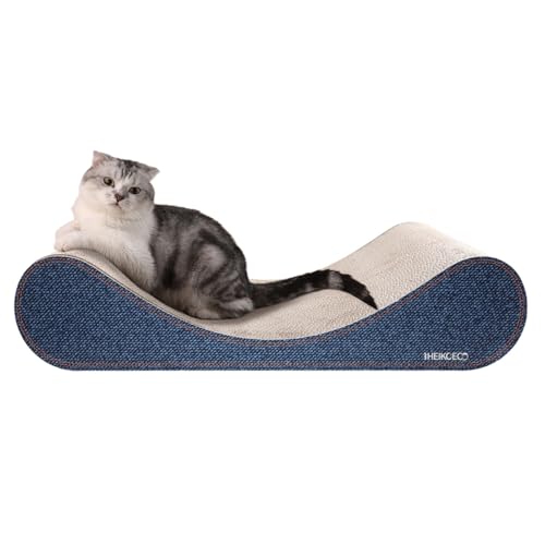 Heikoeco ® Kratzpappe Kratzbretter Katze für Katzen, extra groß, Kratzbrett Strapazierfähige Katzenspielzeug Board-Pads, Katzenkratzbretter Katzenkratzer Karton Lounge Bett, 60 * 42 * 14cm von Heikoeco