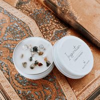 Heilstein-Kerze "Inspiration" S von HeilenMitSteinen