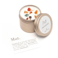 Heilstein-Kerze "Mut" M Heilstein-Kerze "Mut" M von HeilenMitSteinen