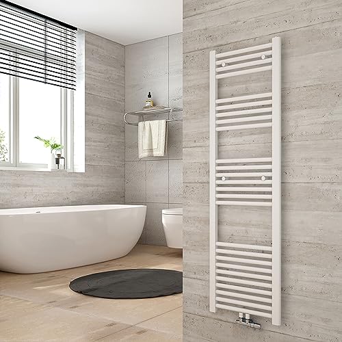 Heilmetz Anthrazit BadHeizkörper 40 x 140 cm Handtuchtrockner Bad-Heizkörper Handtuchheizkörper Mittelanschluss Heizung 663 Watt Leistung Handtuchwärmer von Heilmetz
