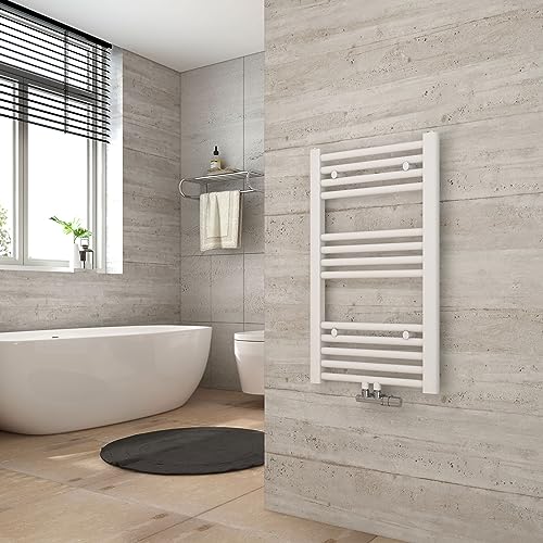 Heilmetz Anthrazit BadHeizkörper 40 x 70 cm Handtuchtrockner Bad-Heizkörper Handtuchheizkörper Mittelanschluss Heizung 663 Watt Leistung Handtuchwärmer von Heilmetz