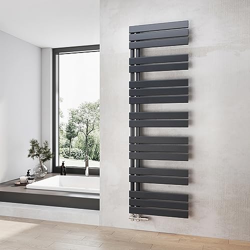 Heilmetz Badheizkörper Anthrazit Handtuchtrockner Heizung 500 x 1662 mm Bad Heizkörper Handtuchheizkörper Handtuchwärmer von Heilmetz