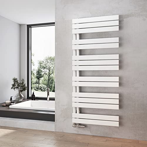 Heilmetz Badheizkörper Weiß Handtuchtrockner Heizung 600 x 1385 mm Bad Heizkörper Handtuchheizkörper Handtuchwärmer von Heilmetz