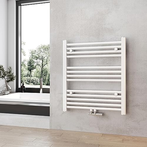 Heilmetz Badheizkörper Weiß Handtuchtrockner Heizung 700 x 600 mm Bad Heizkörper Handtuchheizkörper Handtuchwärmer von Heilmetz