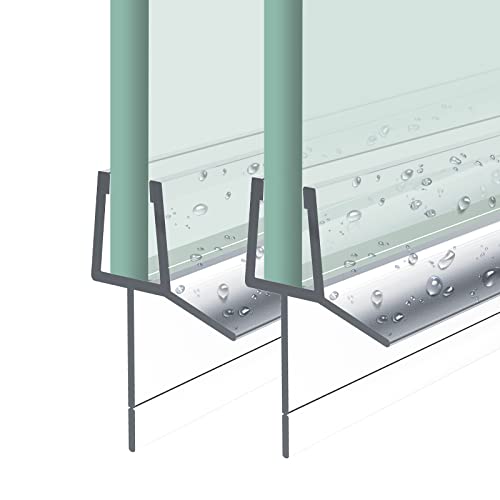 Heilmetz Duschdichtung,2 x 60cm Ersatzdichtung Duschtür für Duschtür Glasstärken von 4-6mm, Wasserabweiser Duschtür Dichtung oder Duschkabinen-Dichtung für Duschkabine & Glastüren von Heilmetz