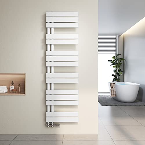 Heilmetz Badheizkörper Flach Design Heizkörper Handtuchtrockner für Badezimmer Handtuchheizkörper mit Seitenanschluss 400x1385mm Handtuchwärmer Weiß 570W Heilmetz Badheizkörper Flach Design Heizkörper Handtuchtrockner für Badezimmer Handtuchheizkörper mit Seitenanschluss 400x1385mm Handtuchwärmer Weiß 570W von Heilmetz