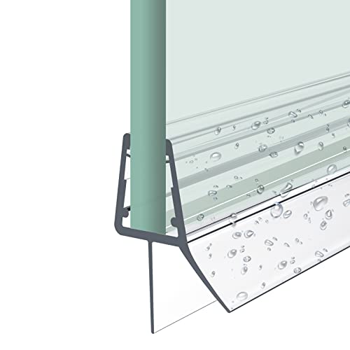 Heilmetz® Duschdichtung,100cm Ersatzdichtung Duschtür für Duschtür Glasstärken von 7-8mm, Wasserabweiser Duschtür Dichtung oder Duschkabinen-Dichtung für Duschkabine & Glastüren von Heilmetz