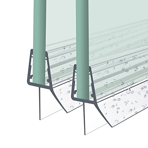Heilmetz Duschdichtung,2 x 80cm Ersatzdichtung Duschtür für Duschtür Glasstärken von 7-8mm, Wasserabweiser Duschtür Dichtung oder Duschkabinen-Dichtung für Duschkabine & Glastüren von Heilmetz