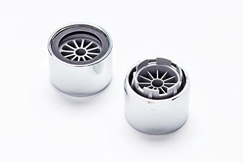 3er-Pack Full Flow Niederdruck Strahlbrecher (für drucklose Systeme) verchromt M 22 x 1 von Heilo Vertriebsagentur