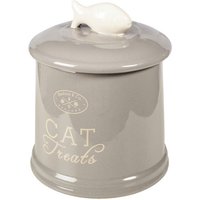 HEIM Banbury-Katze-Keramik-Futterbox 1,85 l - grau von Heim