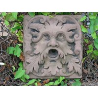 Dämon Zeus Wandbild Klein Wasserspeier Kunst Sandstein Antik Look E 20 von HeimUndGartenDeko