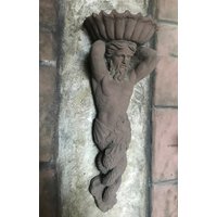 Neptun Wandbild Zum Bepflanzen Oben Offen Kunst Sandstein B 20 von HeimUndGartenDeko