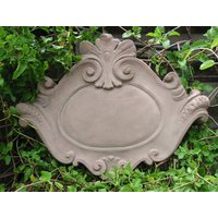 Schild Tafel Barock Kunst Sandstein Antik Look F 07 von HeimUndGartenDeko