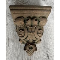 Sockel Konsole Jugendstil Klein Kunst Sandstein Antik Look T 21 von HeimUndGartenDeko