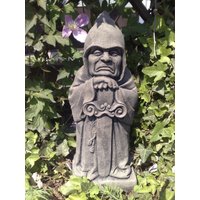 Tor Wächter Gargoyle Schwert Torwächter Kunst Sandstein Antik Look H 44 von HeimUndGartenDeko