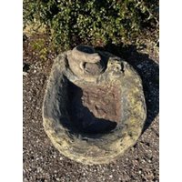 Tränke Vogeltränke Eckig Eidechse Mini Und Groß Kunst Sandstein D 24 von HeimUndGartenDeko