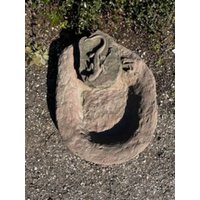 Tränke Vogeltränke Eckig Eidechse Mini Und Klein Kunst Sandstein D 24 von HeimUndGartenDeko