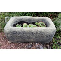 Trog Pflanztrog Pflanzkübel Kübel Klein Zum Bepflanzen Kunst Sandstein B 12 von HeimUndGartenDeko
